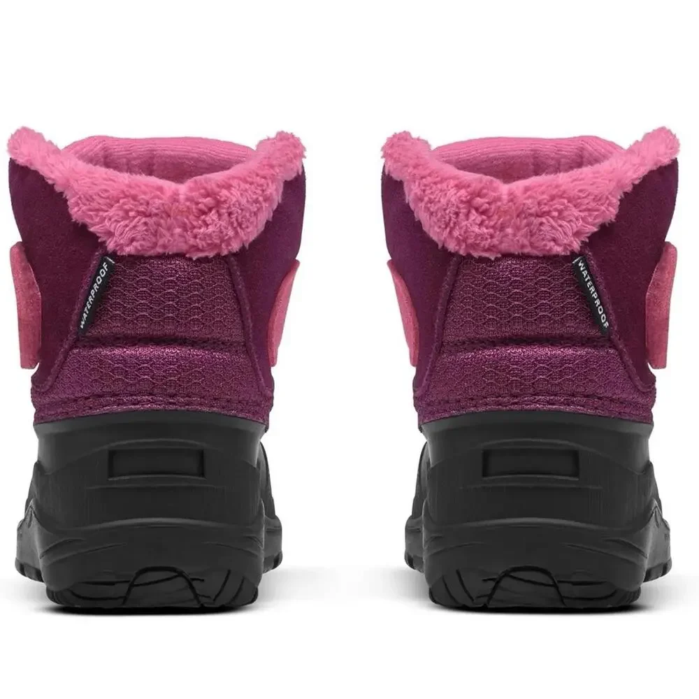 The North Face Kids Waterproof Winter Snow Boots Pink Fur Size Toddler